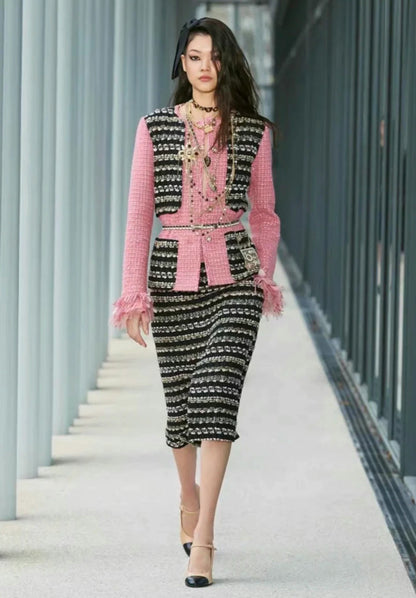 25fw Xiaoxiangfeng pink jacket（Medieval Series）
