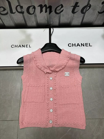 25 Summer New Lapel Pocket Vest