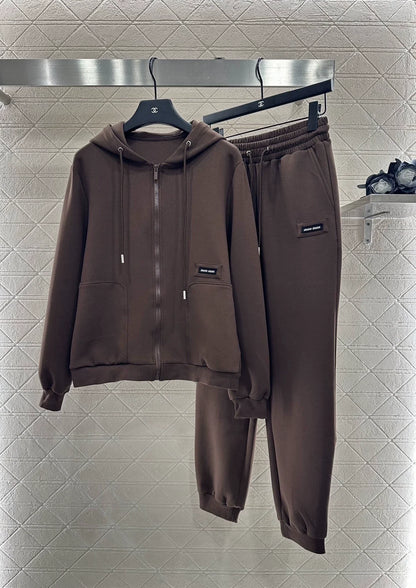 25fw Hooded jacket and pants set