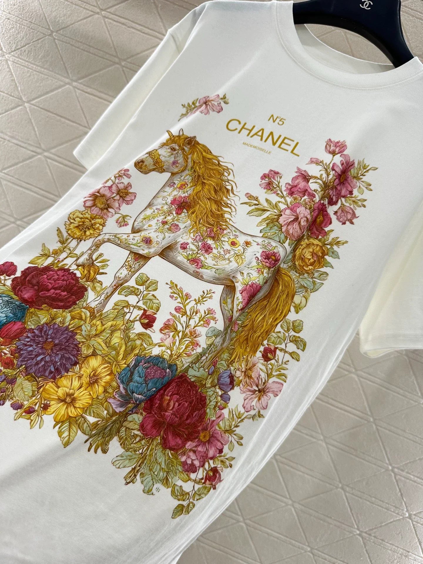 25fw Round neck printed T-shirt