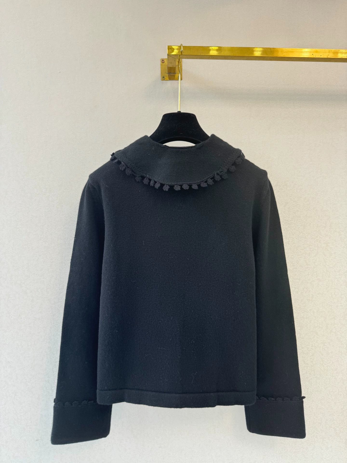 Pearl lace knitted cardigan