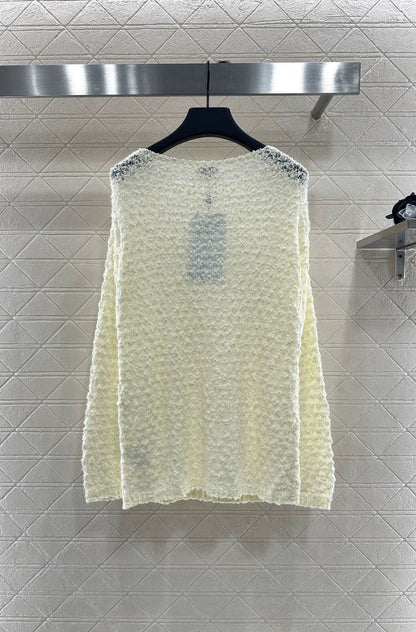 25fw Belt knitted long top