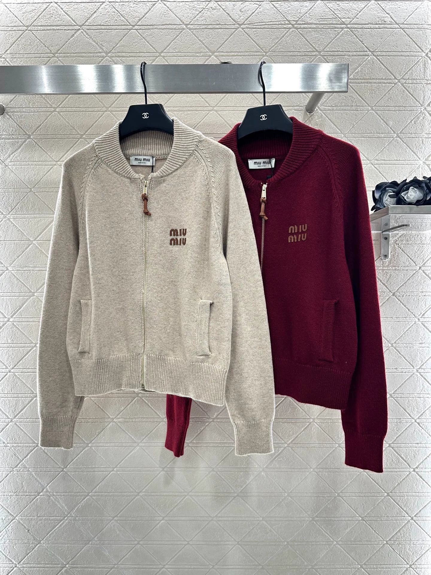 25fw Zipper knit jacket