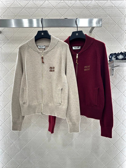 25fw Zipper knit jacket