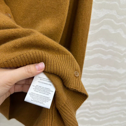 25 Detachable shirt collar design cashmere cardigan