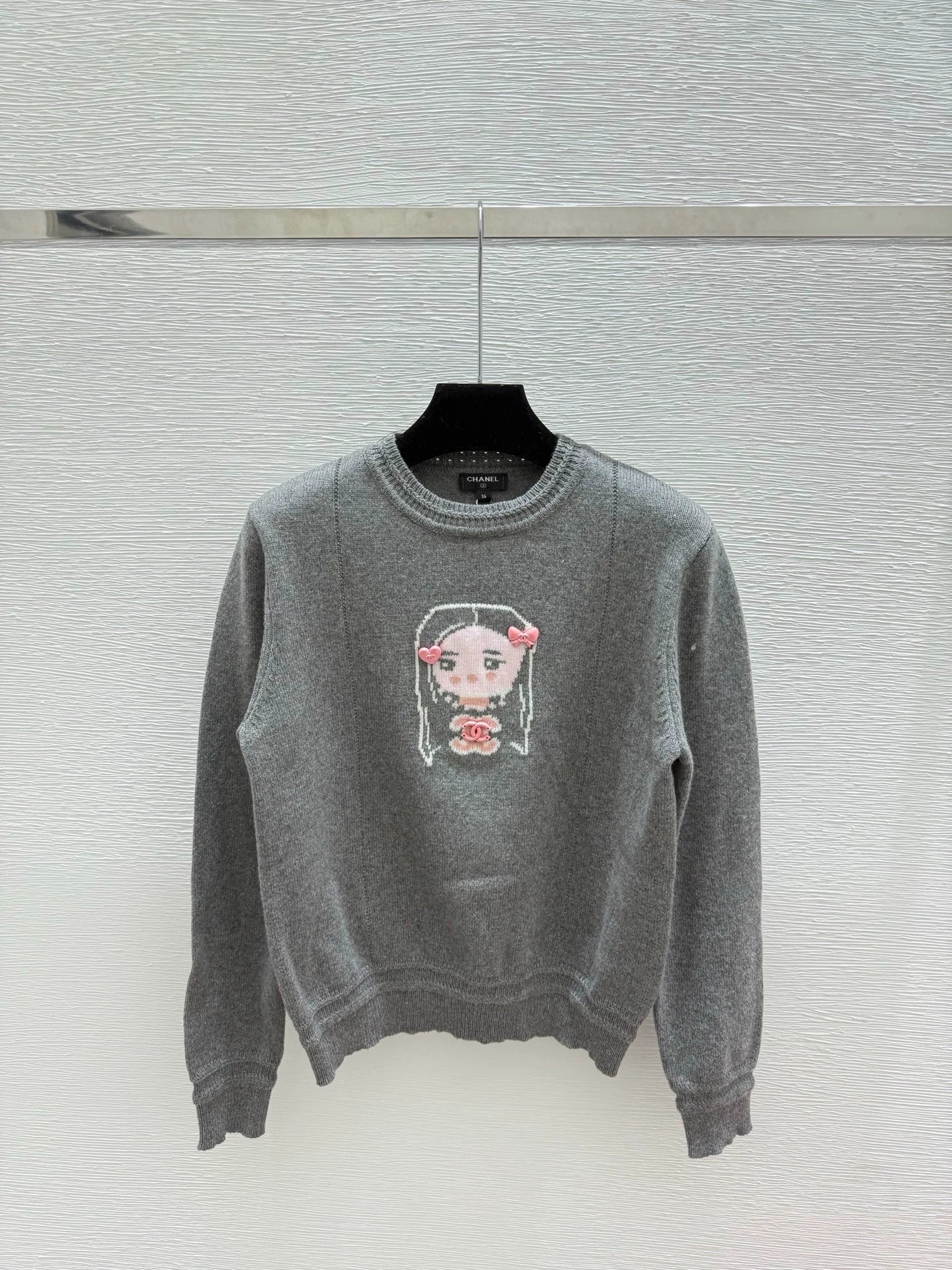25fw Cartoon Knitted Shirt