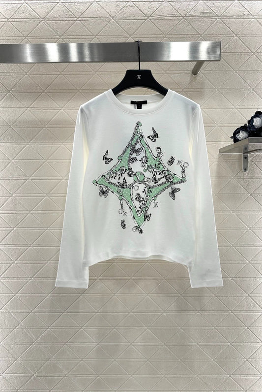 25fw Letter long sleeved shirt