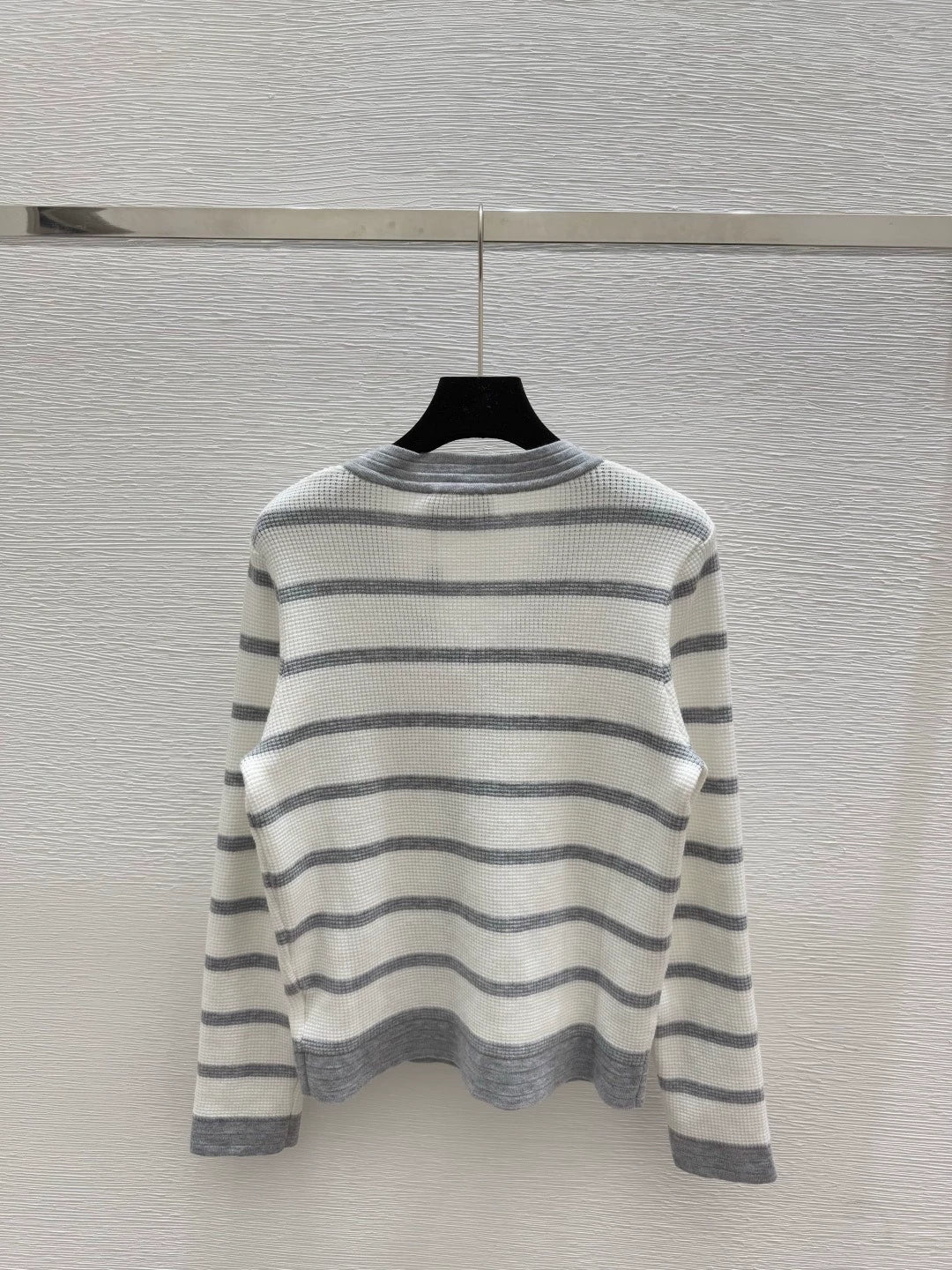 25fw Striped knitted cardigan