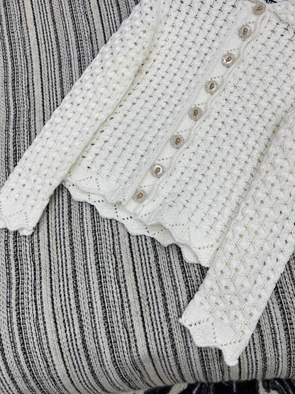 25fw Heavy industry hook flower lapel jacket