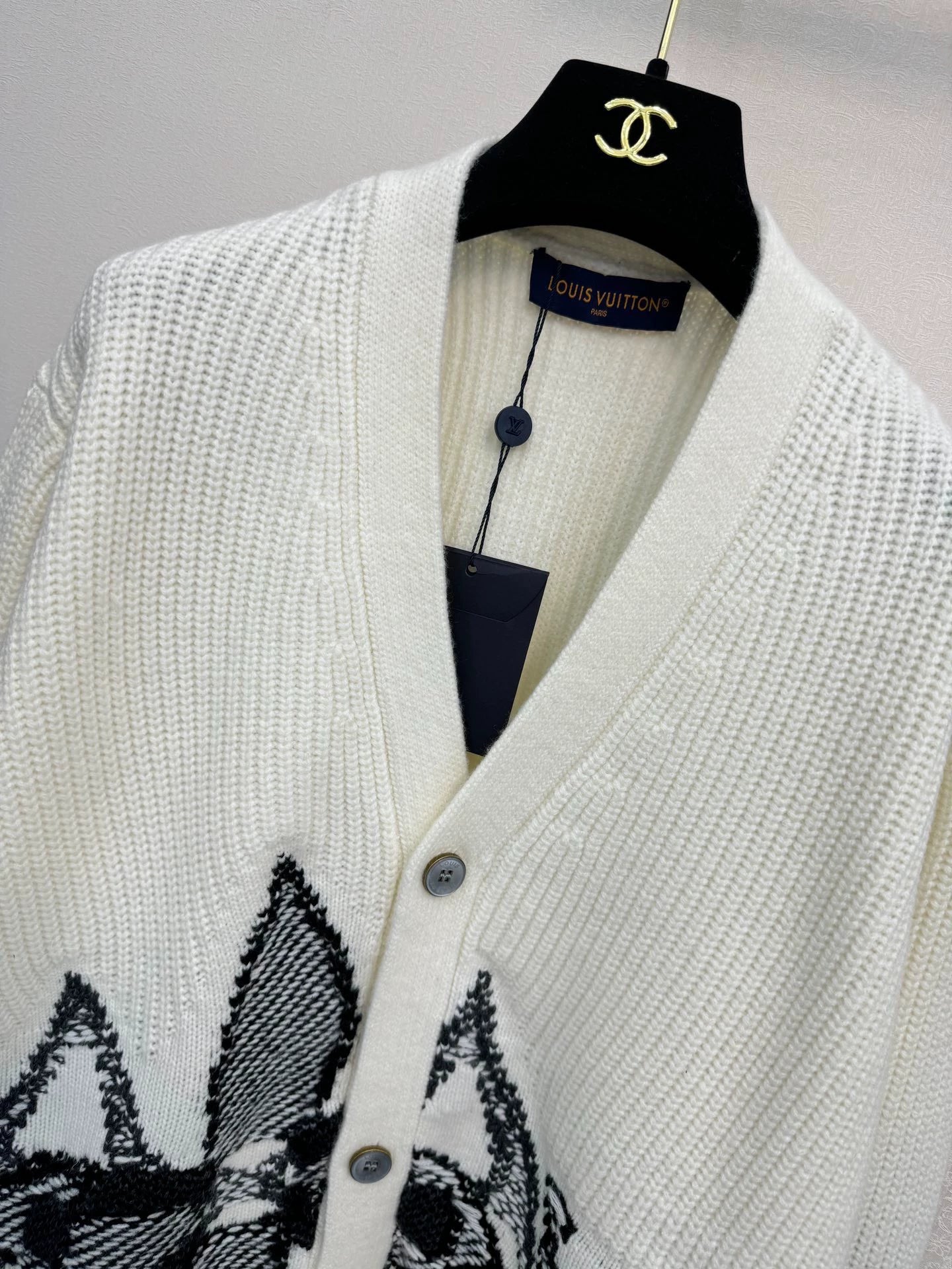 Skiing series knitted cardigan