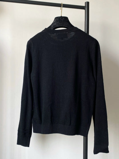 25fw Letter round neck sweater
