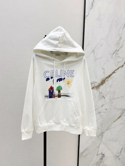25fw Graffiti hooded sweatshirt