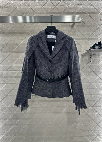 25fw Shawl lapel waistband suit multiple piece set