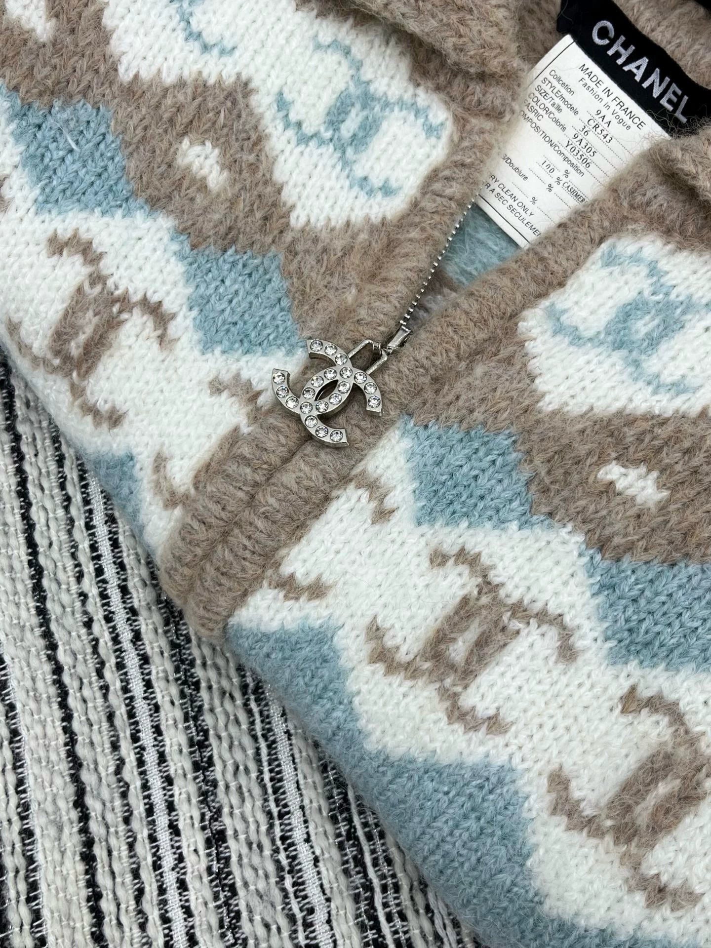 Double Diamond C Zipper Collar Jacket