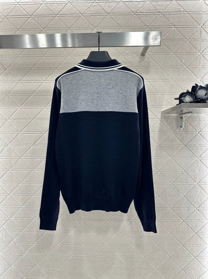 25fw Knitted long sleeved collar