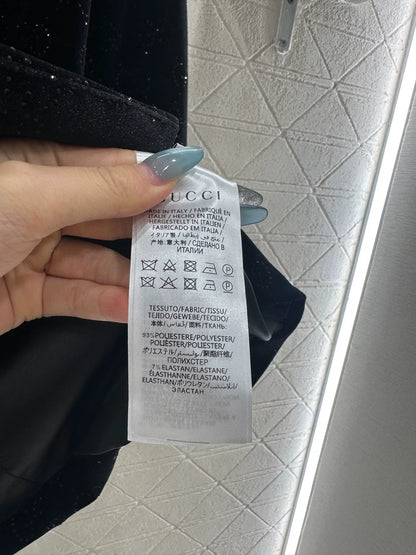 Velvet rhinestone suit jacket