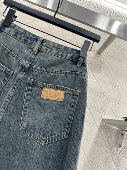 25fw Blended pocket curved knife jeans