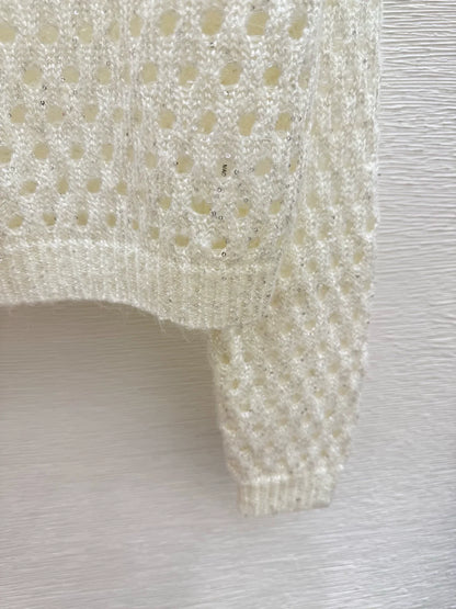 25fw Hollow knit sweater