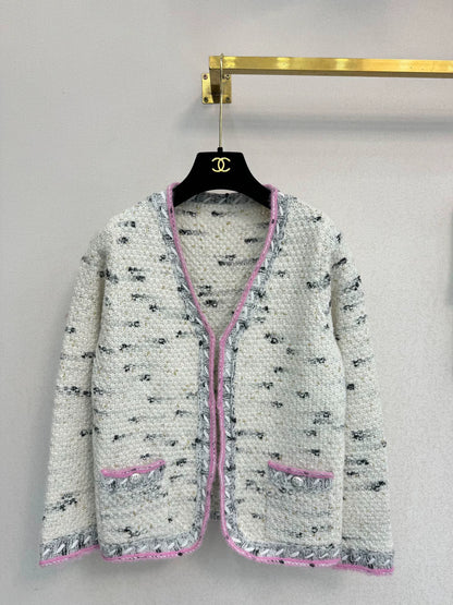 Coarse woolen knitted jacket