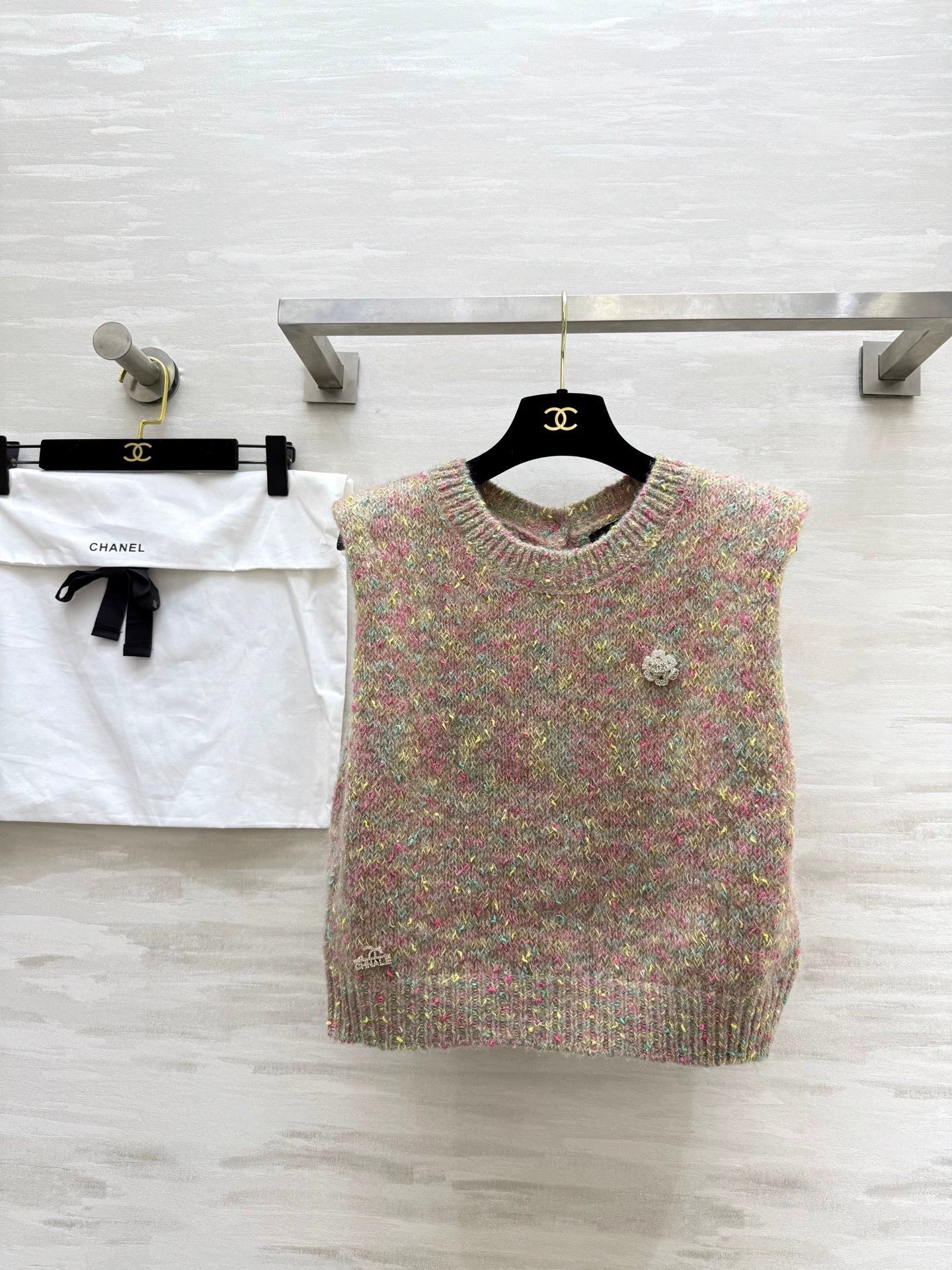 25fw Colorful reversible vest