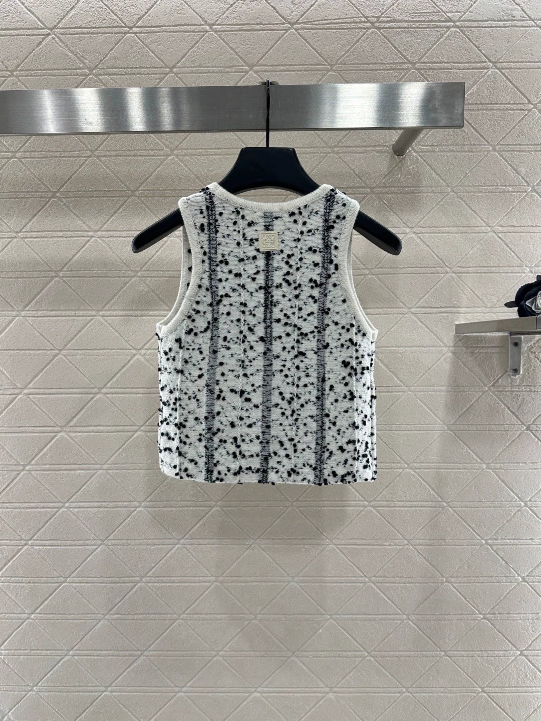 25fw Floral knit vest