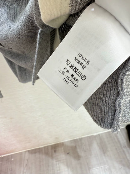 25fw Fake two knitted cardigans