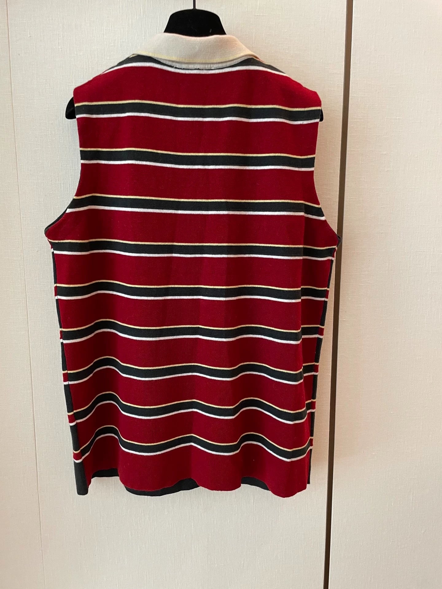 25fw Knitted edge sleeveless vest (vintage series)