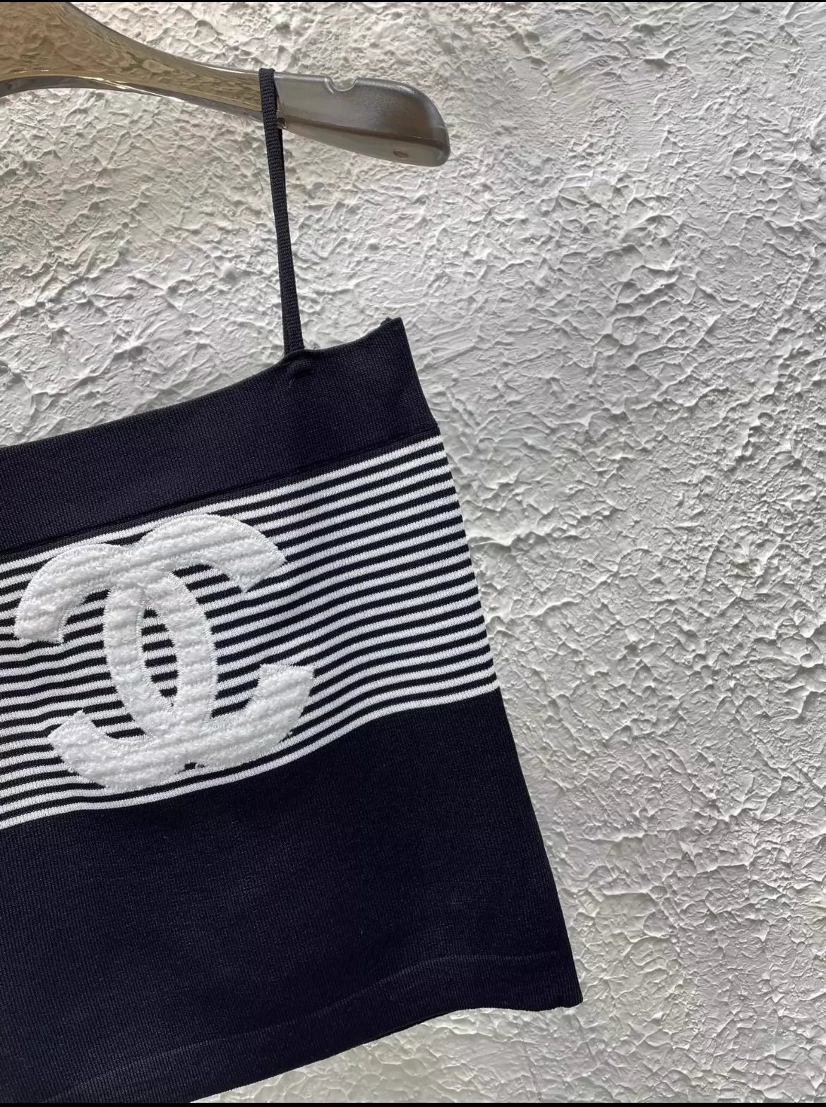 25 Summer New Striped Knitted Suspenders