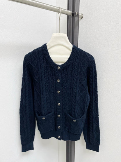 Skiing series knitted cardigan
