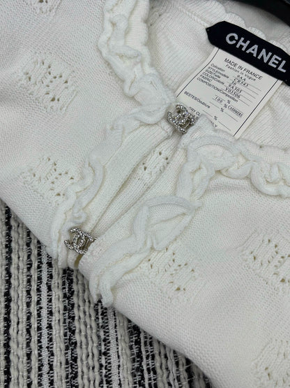 Hook flower round neck jacket