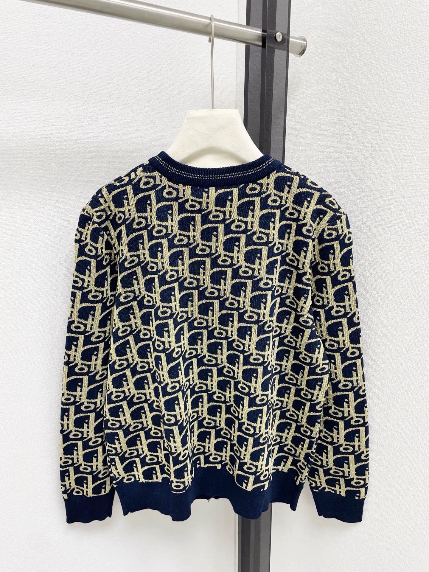 25fw Full printed logo knitted cardigan