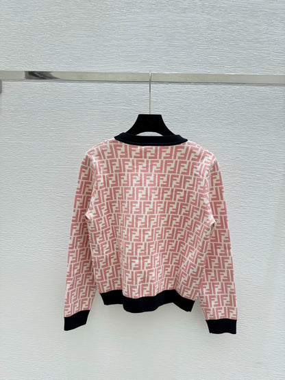 25fw Old flower knitted cardigan