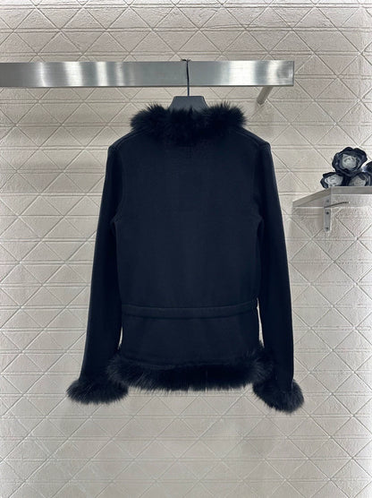 Knitted cardigan jacket