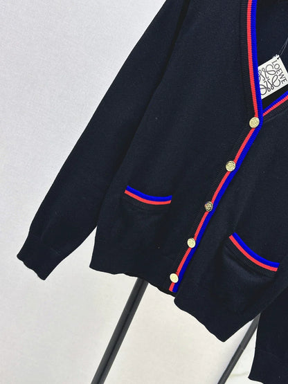 25fw Embroidered decorative cardigan