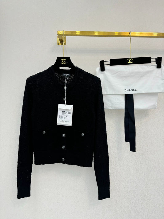 Granular knit cardigan