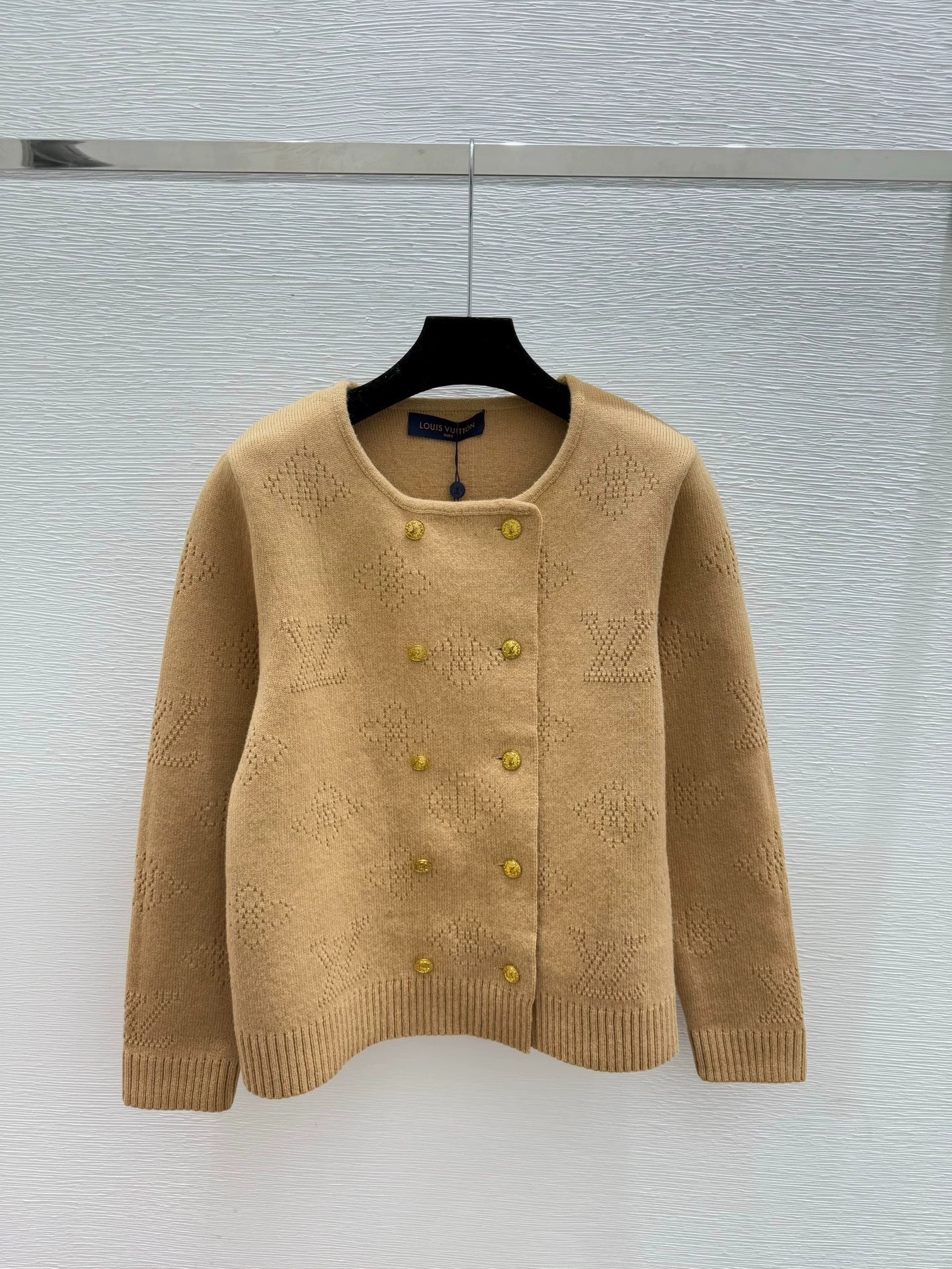 25fw Double breasted knitted cardigan