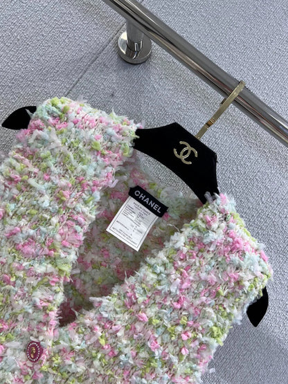 25fw Colorful macaron knitted vest（Medieval Series）