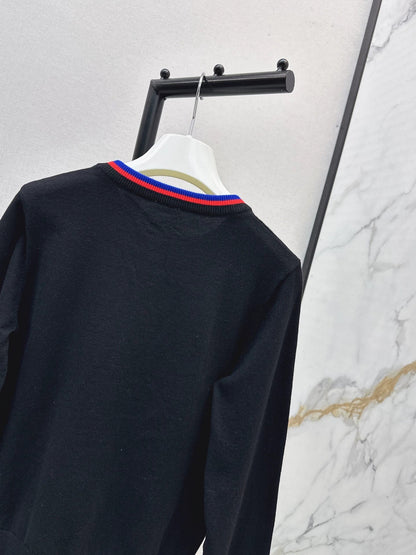 25fw Embroidered Knitted Sweater