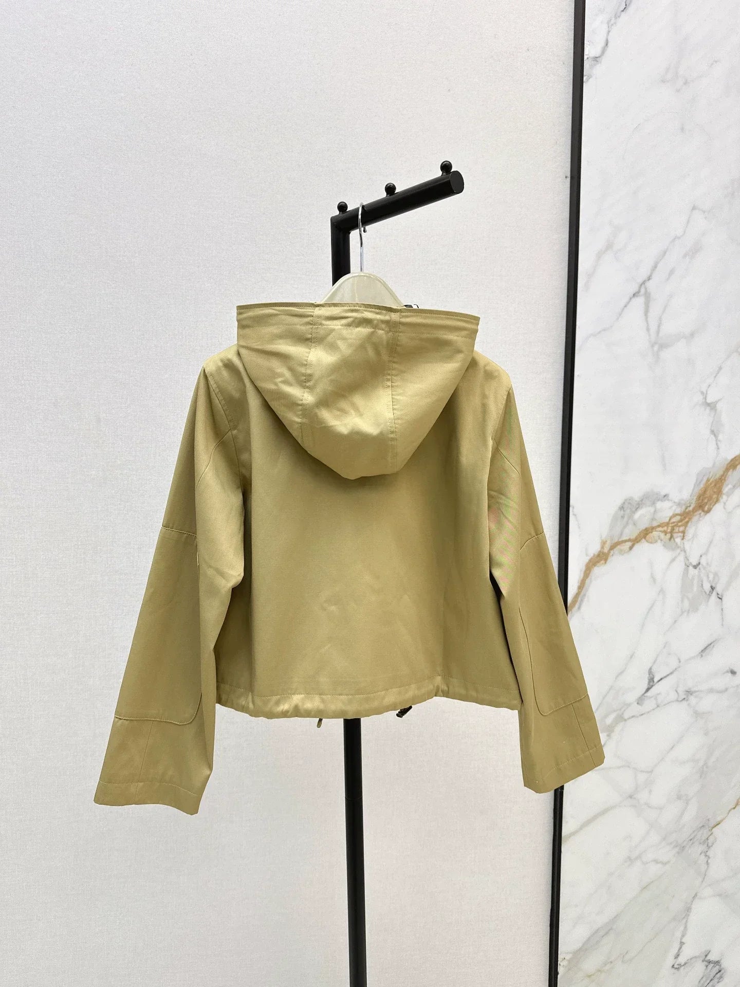 25fw Classic Hooded Cropped Trench Coat