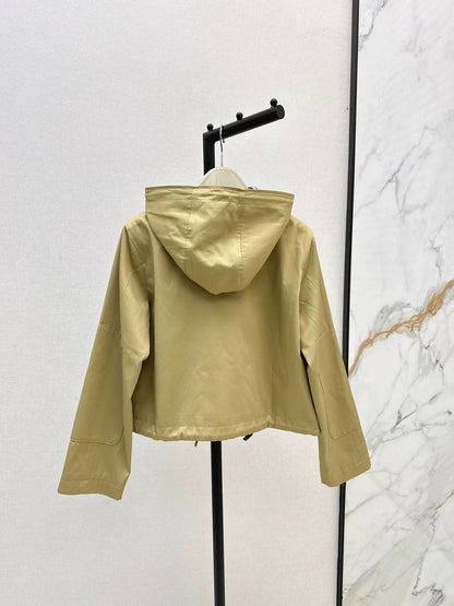 25fw Classic Hooded Cropped Trench Coat