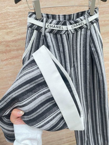 25fw Vertical stripe straight leg pants(vintage series)