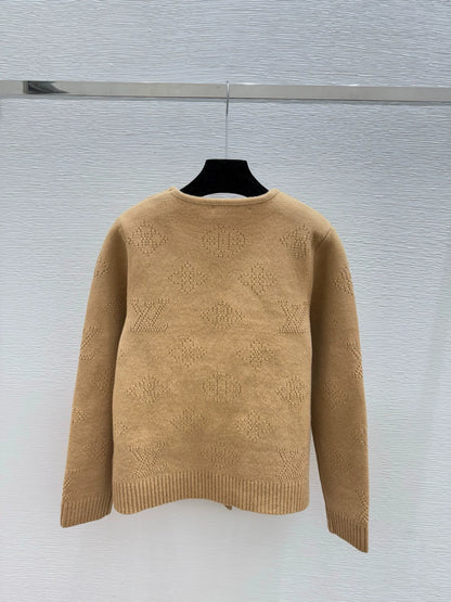25fw Double breasted knitted cardigan