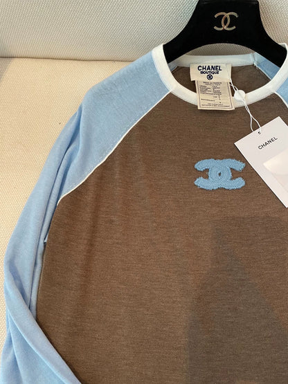 25fw New color blocked long sleeves