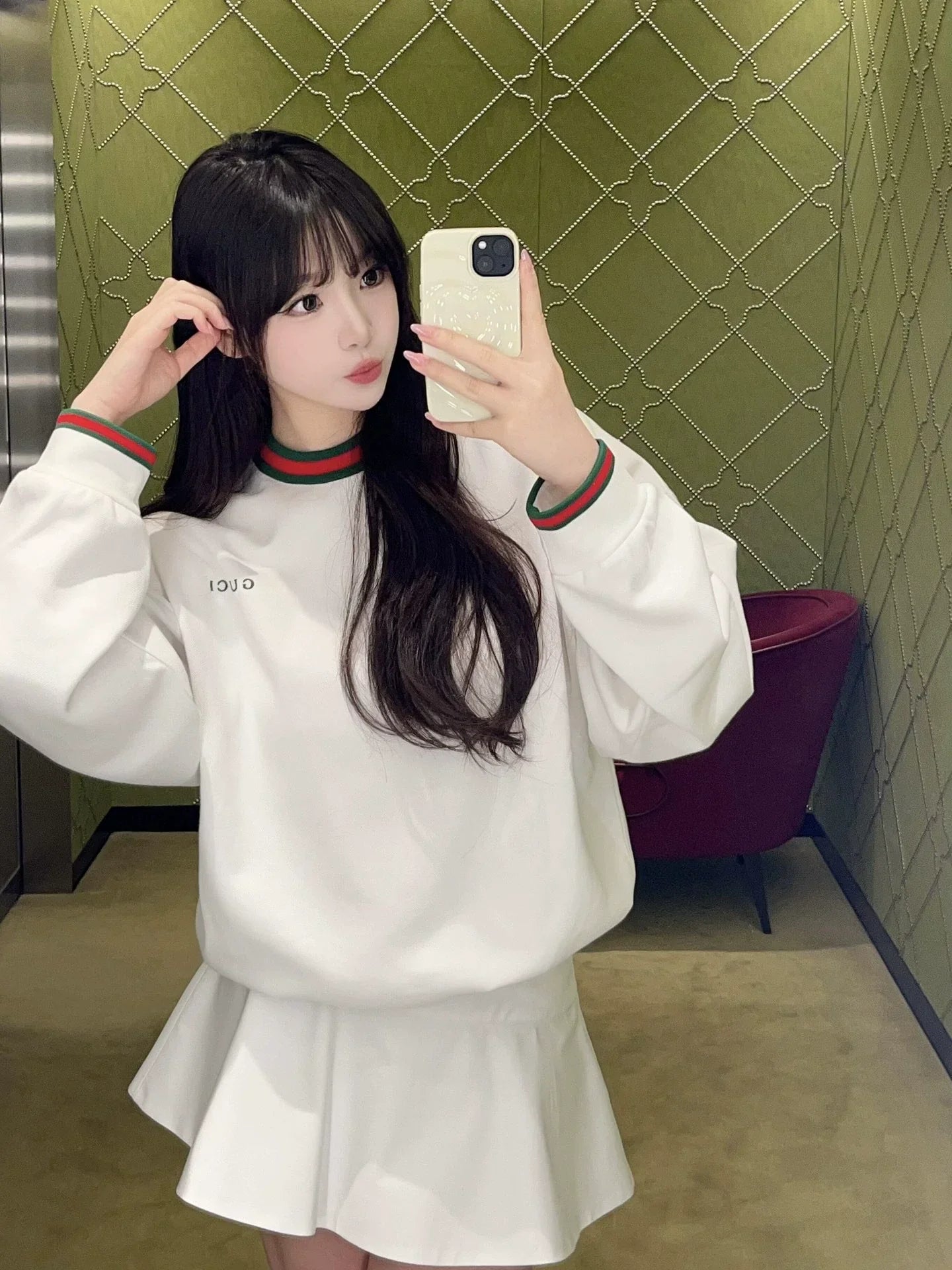 25fw Alphabet woven sweatshirt