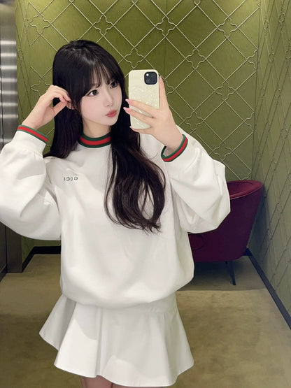 25fw Alphabet woven sweatshirt