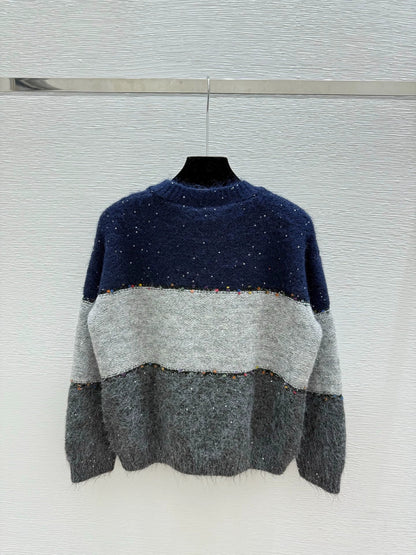 25fw Color blocked sweater