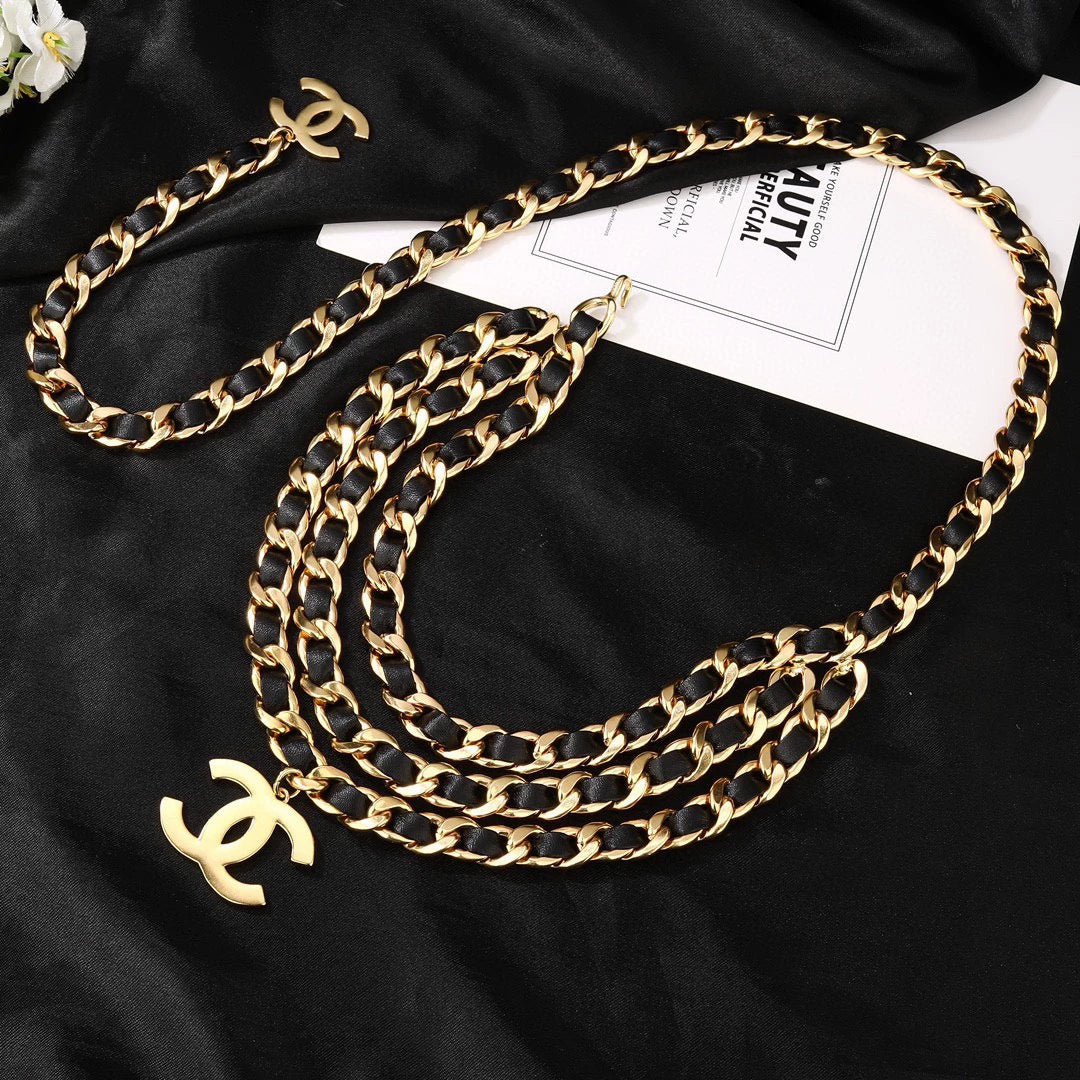 Sheepskin Double C Waist Chain