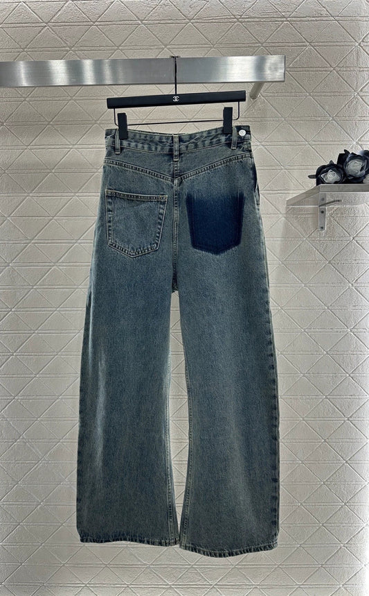 25fw Blended pocket curved knife jeans