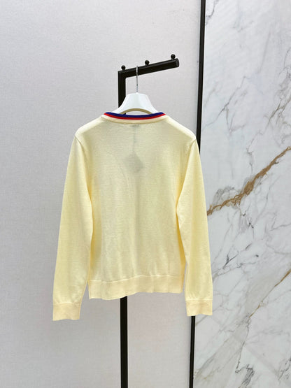 25fw Embroidered decorative cardigan