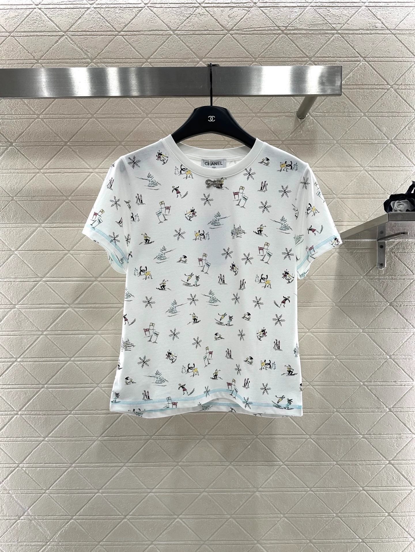 Round neck printed T-shirt